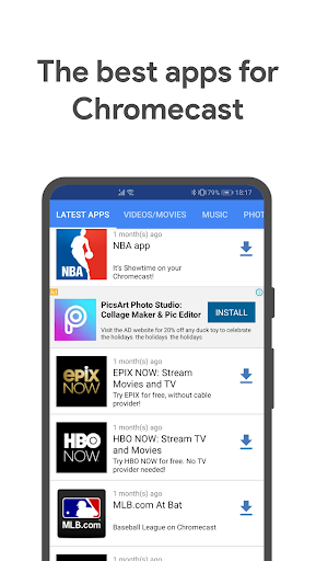 Apps 4 Chromecast & Android TV - Image screenshot of android app