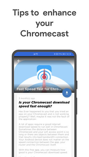 Chromecast & Android TV Apps - Image screenshot of android app