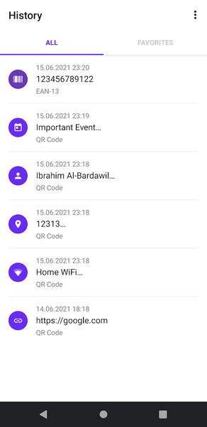 Scan QR & Barcode - عکس برنامه موبایلی اندروید