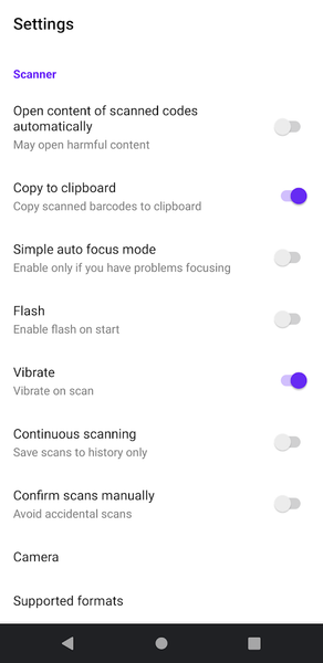 Scan QR & Barcode - عکس برنامه موبایلی اندروید
