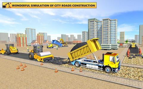 Grand City Road Construction Sim 2018 - عکس بازی موبایلی اندروید