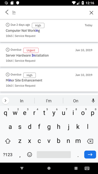 IBM Control Desk - Image screenshot of android app
