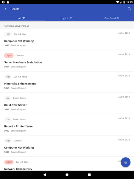 IBM Control Desk - Image screenshot of android app
