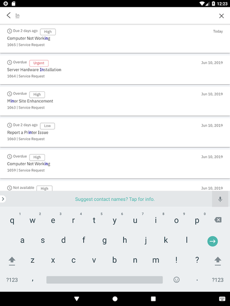 IBM Control Desk - Image screenshot of android app