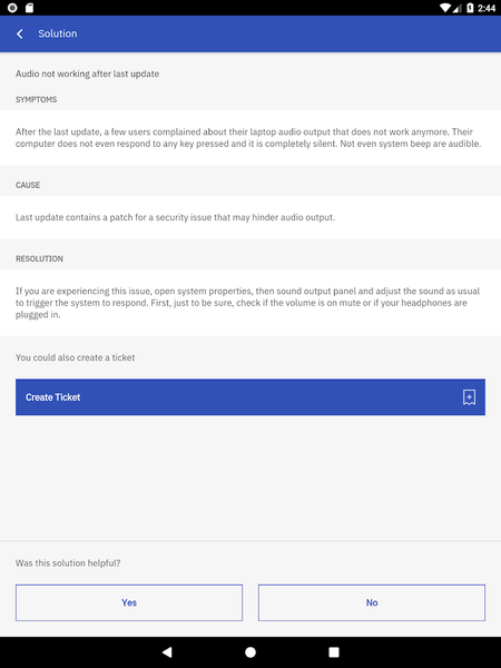 IBM Control Desk - Image screenshot of android app