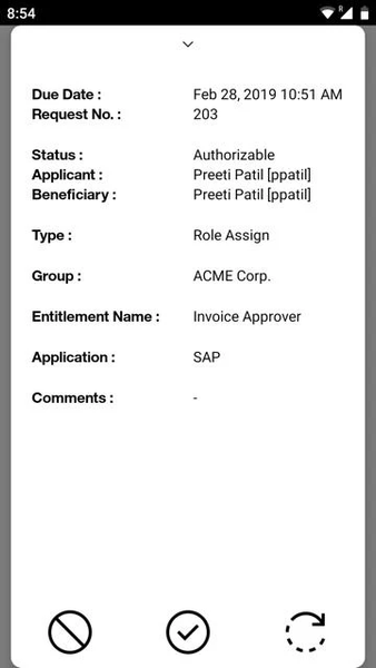 IBM Security Verify Request - Image screenshot of android app