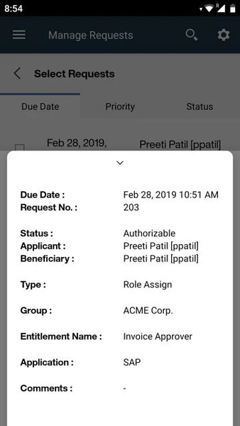 IBM Security Verify Request - Image screenshot of android app