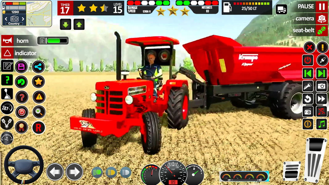 Tractor Farming 3d Games 2024 - Gameplay image of android game