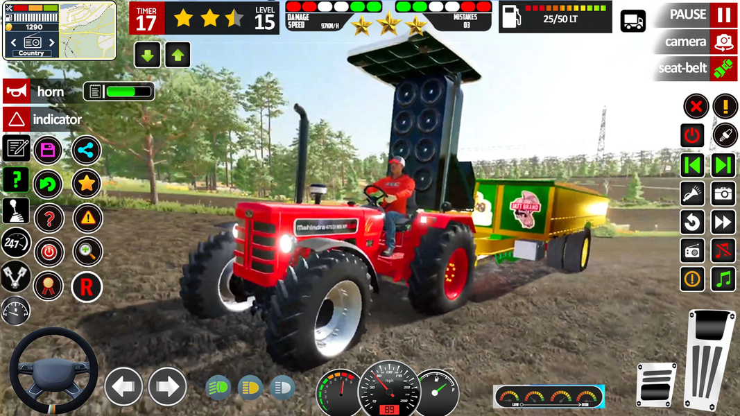 Tractor Farming 3d Games 2024 - Gameplay image of android game