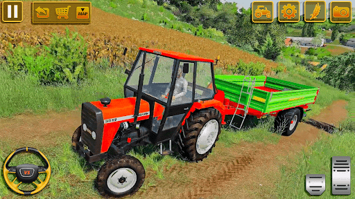 Indian Tractor Farm Simulator - Gameplay image of android game