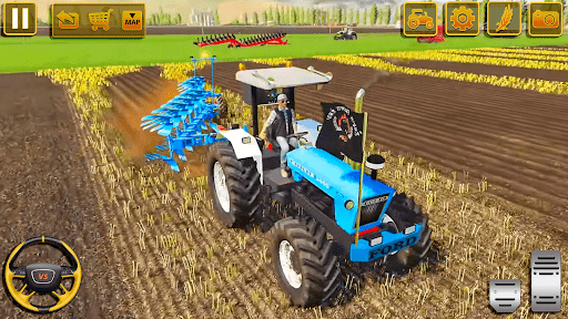 Indian Tractor Farm Simulator - Gameplay image of android game