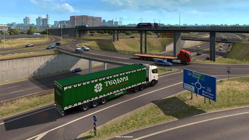 Euro Heavy Truck Simulator 3D - Gameplay image of android game