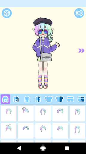 Pastel Avatar Factory: Make Your Own Pastel Avatar - Image screenshot of android app