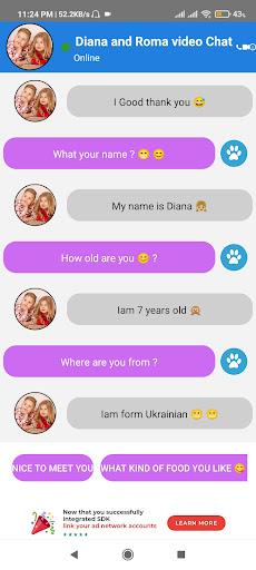 Diana and Roma Call Fake Video Call - Image screenshot of android app