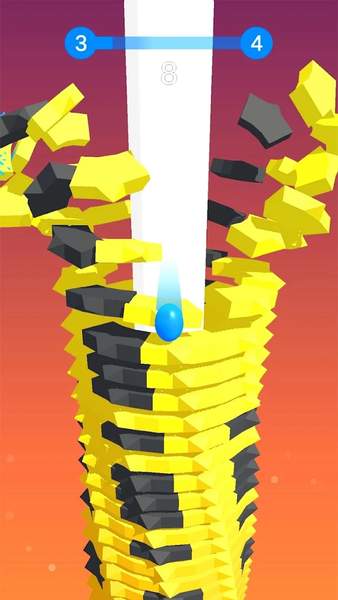 Stack Ball Crash 3d - Gameplay image of android game