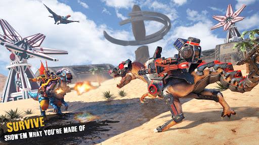 Monster Robot Wars: FPS Dinosaur Battles - Gameplay image of android game