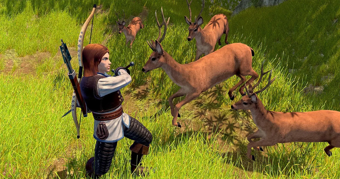 Deer Hunting 2020 - Archery De - Gameplay image of android game