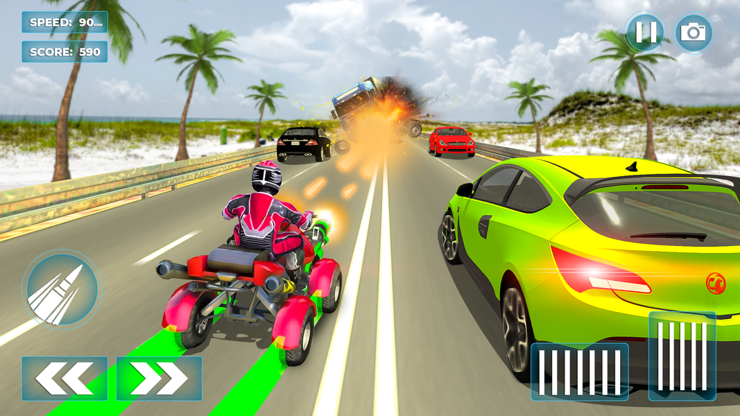 ATV Quad Bike Car Racing Games - Gameplay image of android game