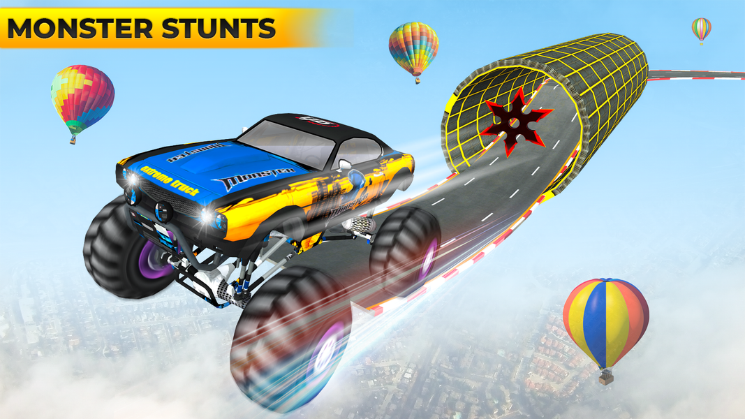 Monster Truck Car Stunt Games - عکس بازی موبایلی اندروید