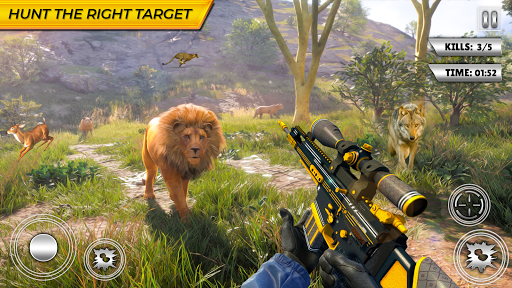 Wild Animal Hunting Games Gun - Image screenshot of android app