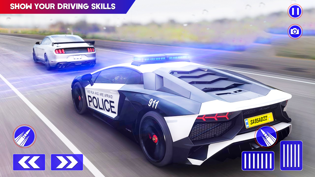 Police Chase Thief Car Games - Gameplay image of android game