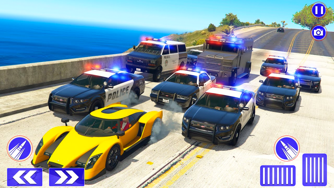 Police Chase Thief Car Games - عکس بازی موبایلی اندروید