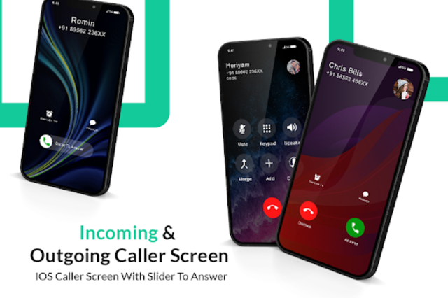 iOS PhoneDialer - iCallScreen - عکس برنامه موبایلی اندروید