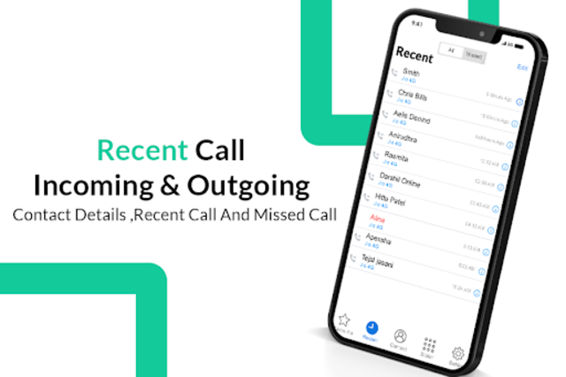 iOS PhoneDialer - iCallScreen - عکس برنامه موبایلی اندروید