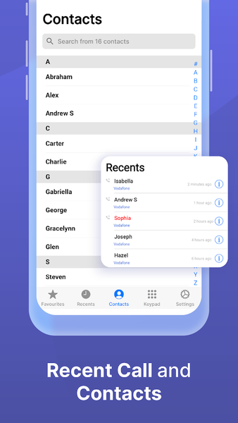 iCaller - Contacts Phone Call - عکس برنامه موبایلی اندروید
