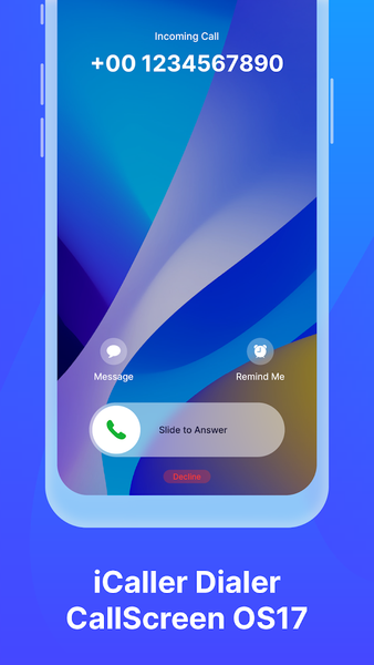 iCaller Dialer CallScreen OS17 - Image screenshot of android app