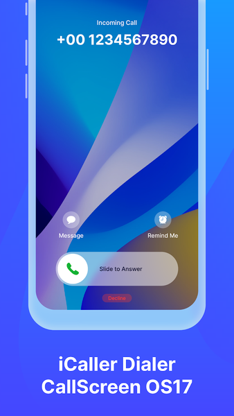 iCaller Dialer CallScreen OS17 - عکس برنامه موبایلی اندروید