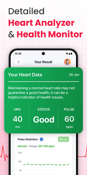 iCardiac: Heart Health Monitor - عکس برنامه موبایلی اندروید