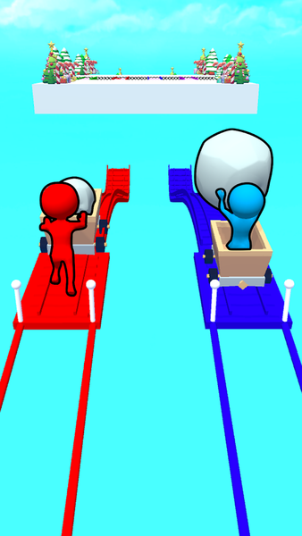 Snow Roll 3D - Fun Race - Gameplay image of android game