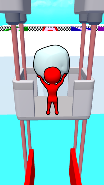 Snow Roll 3D - Fun Race - Gameplay image of android game