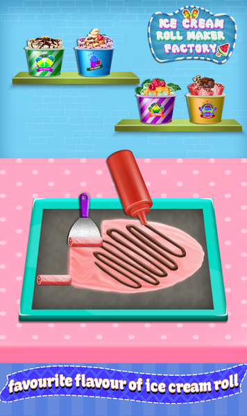 Ice Cream Roll Maker Factory - Gameplay image of android game