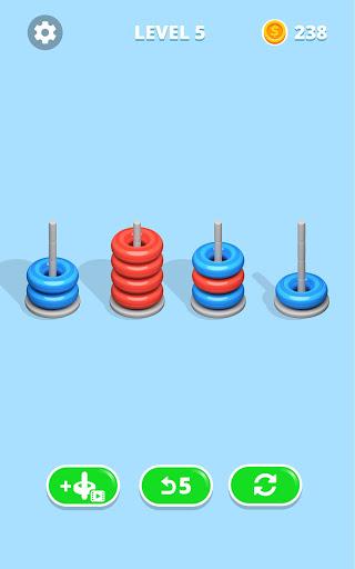 Hoop Stack 3D - Gameplay image of android game
