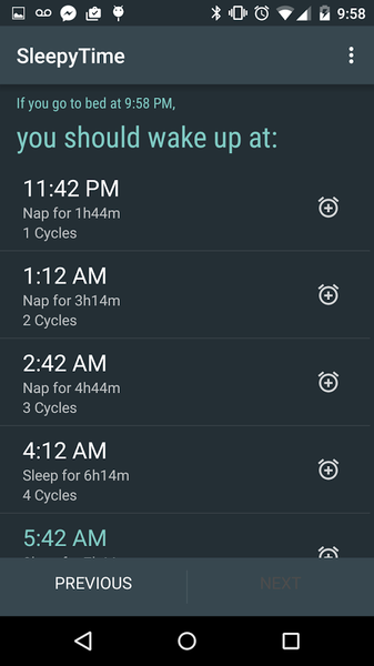 SleepyTime - Image screenshot of android app