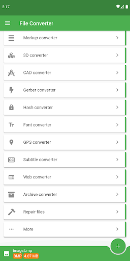 File Converter - عکس برنامه موبایلی اندروید