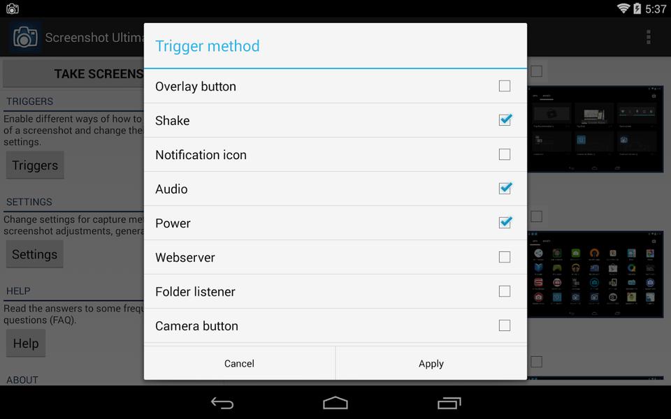 Screenshot Ultimate - عکس برنامه موبایلی اندروید