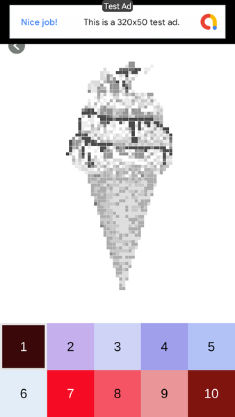 Ice Cream - Pixel Art - Gameplay image of android game