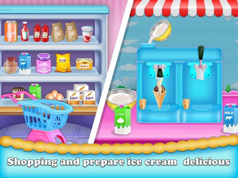 Ice cream cake maker - Gameplay image of android game