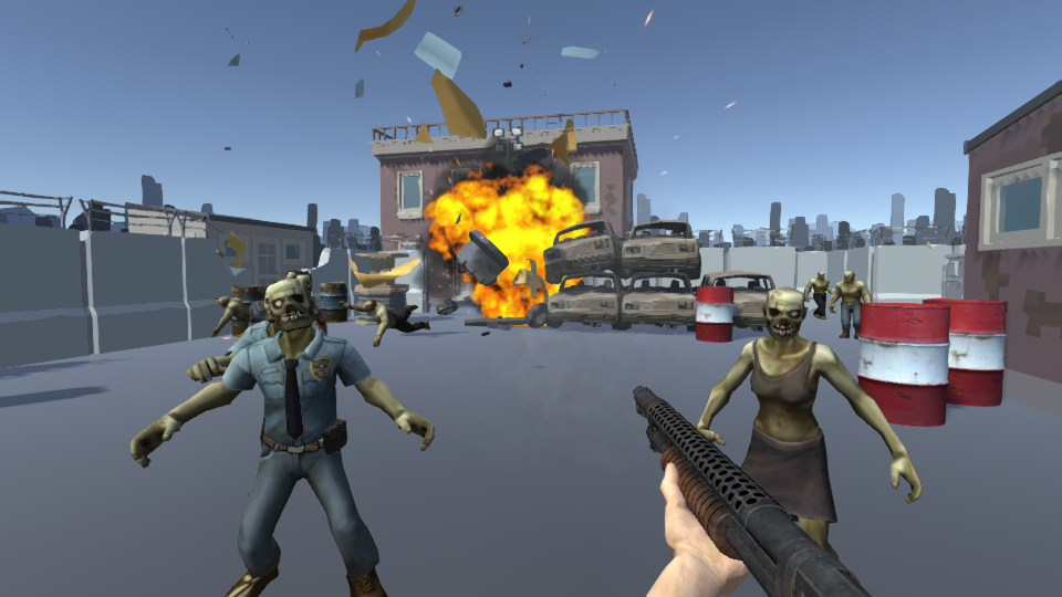 Zombie Shooting 3D Offline - Gameplay image of android game