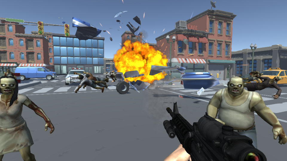 Zombie Shooting 3D Offline - Gameplay image of android game