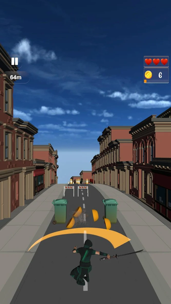 Ninja Cutting Fruit: Run Game - Gameplay image of android game