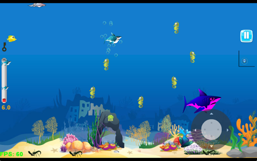 Shark Grow Big fish eat small - عکس بازی موبایلی اندروید