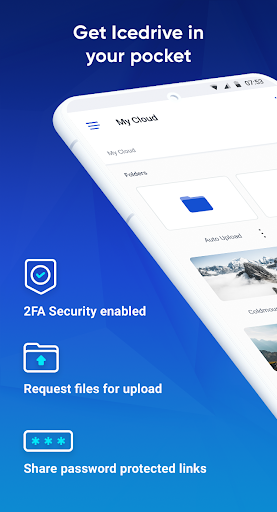 Icedrive #Secure Cloud Storage - عکس برنامه موبایلی اندروید
