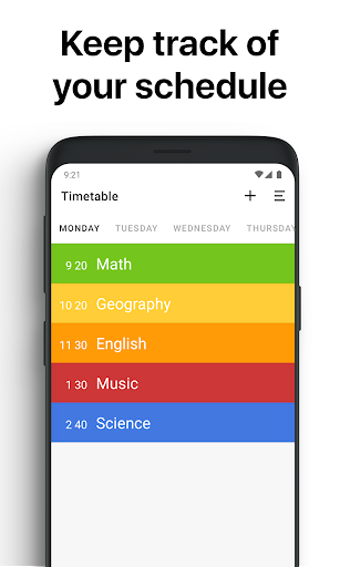 Class Timetable - Schedule App - عکس برنامه موبایلی اندروید