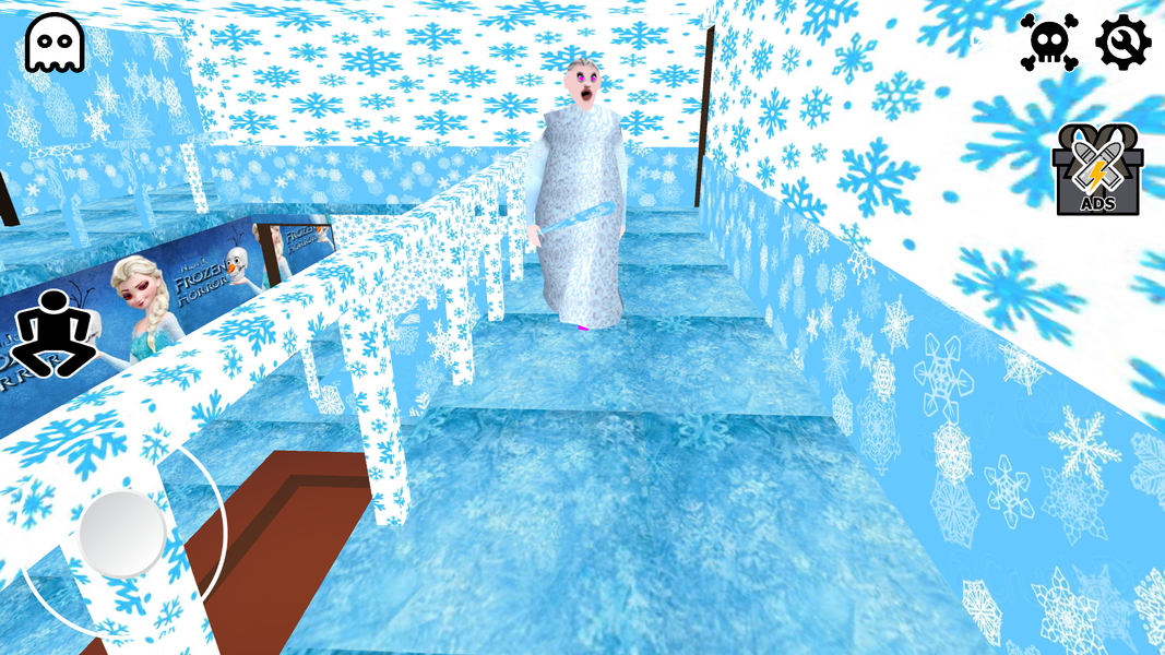 Frozen Granny Ice Queen Scary - Gameplay image of android game