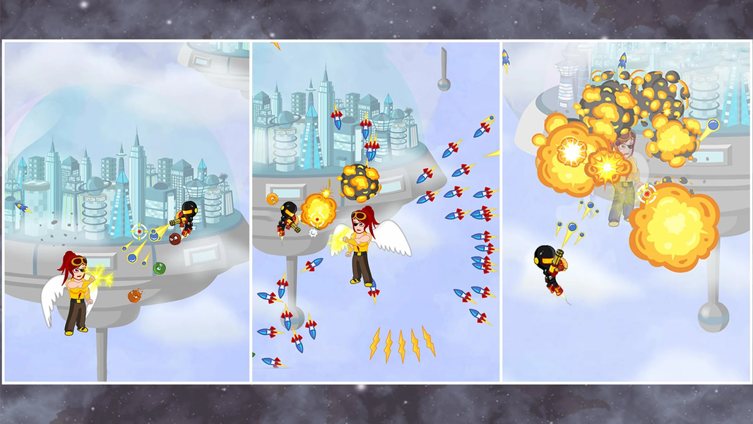 Super Villainy: Hero Shooter - Gameplay image of android game