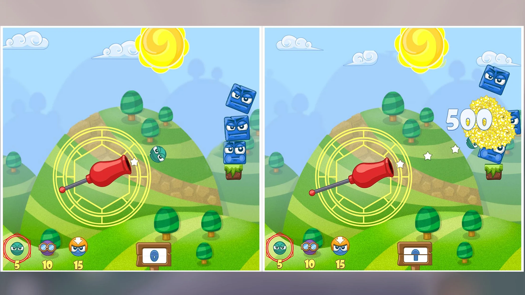 Big Blocks Battle: Slingshot - Image screenshot of android app